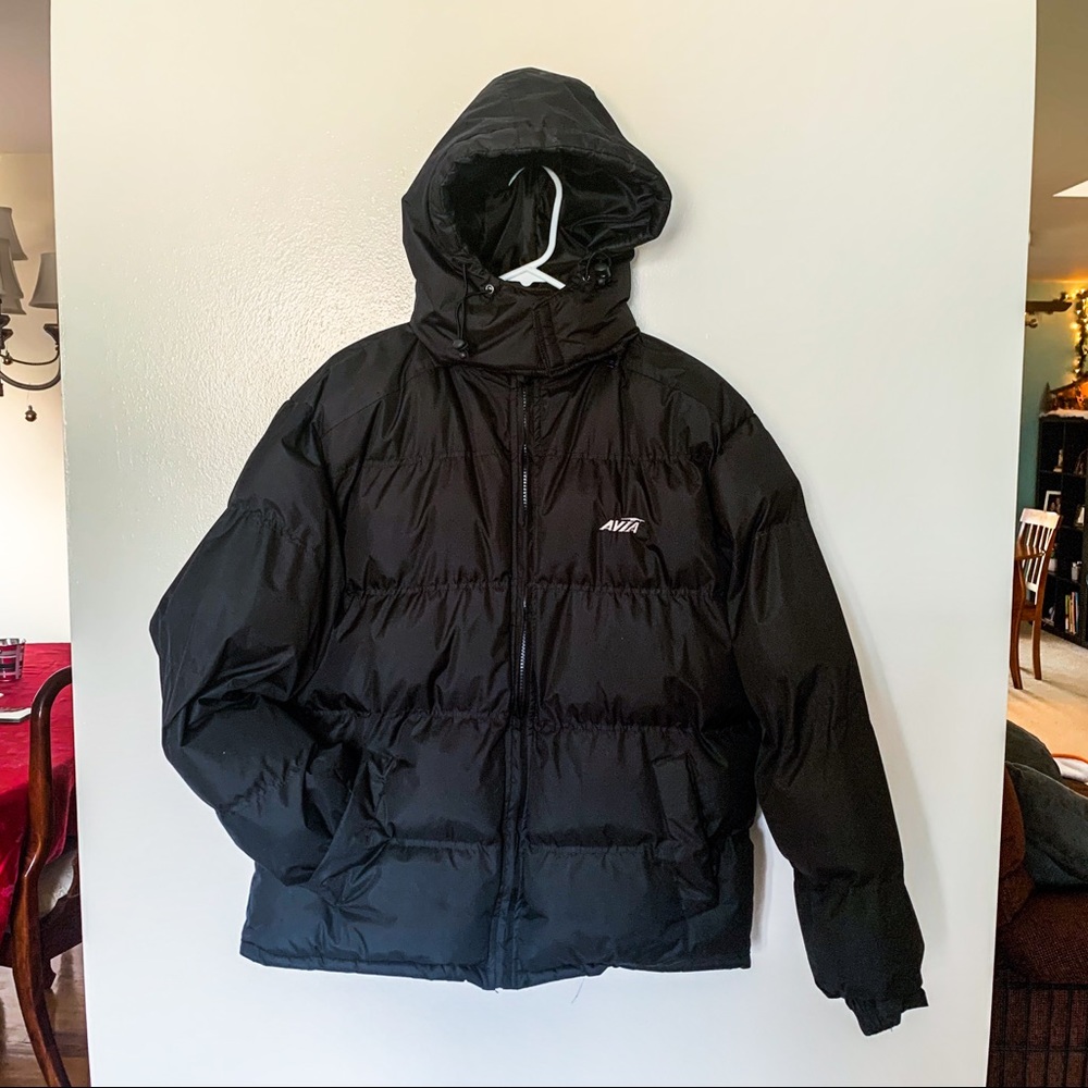 Men’s Black Puffer Coat with detachable hood